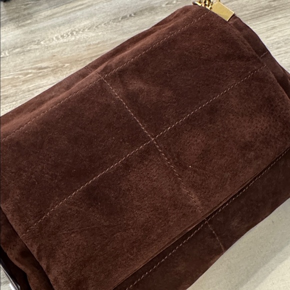 Zara leather chocolate brown leather shoulder bag purse - Picture 11 of 14